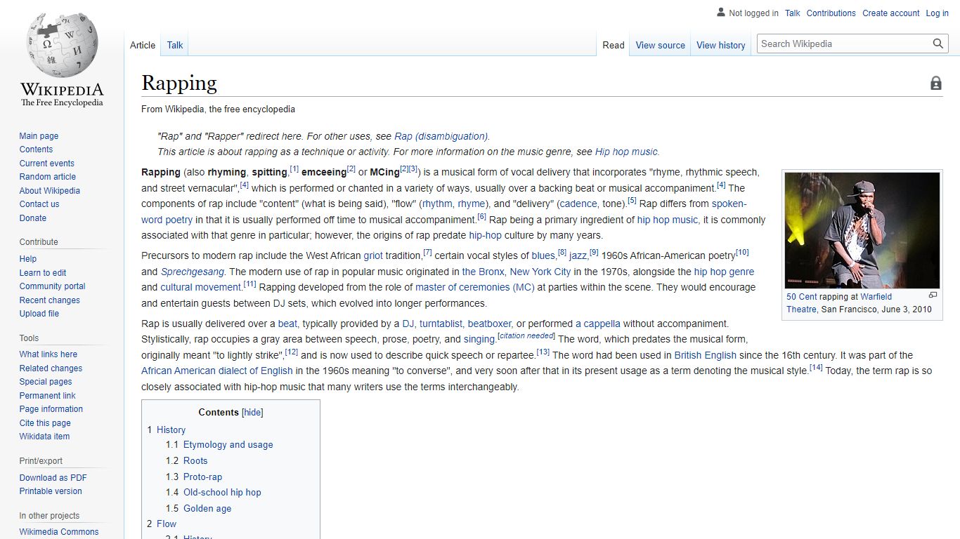 Rapping - Wikipedia